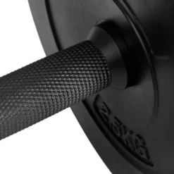 Paire d'haltères courts de musculation avec disques de poids inclus