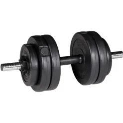 Paire d'haltères de 12.5 kg avec verrous de serrage - Kit d'haltère 12.5 kg pour home-gym