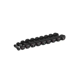Paire d'haltères de musculation et fitness de 1 à 10 kg avec poignée moletée pour home gym et salle pro