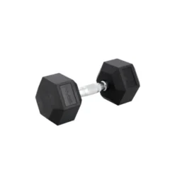 Paire d'haltères de musculation hexagonaux en caoutchouc de 8 kg à 40 kg