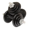 Paire d'haltères en KIT 2 x 20 kg avec mousse de protection pour entraînement à domicile