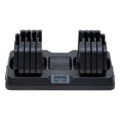 Paire d'haltères réglables de 5 à 41 kg avec support - Kit d'haltères à charge automatique Durabell