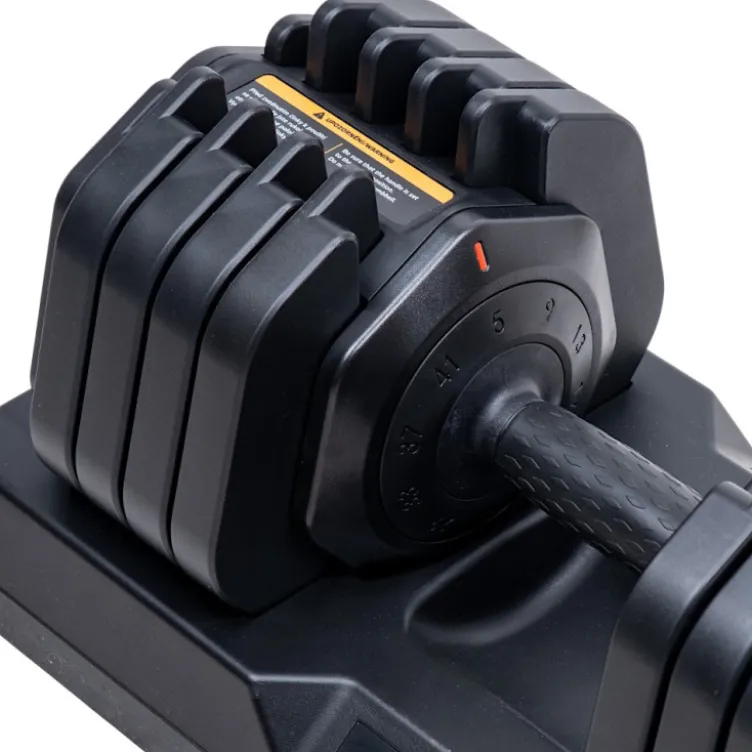 Paire d'haltères réglables de 5 à 41 kg avec support - Kit d'haltères à charge automatique Durabell