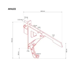 Paire universelle de supports monolift pour cadre 50 x 50 mm avec capacité de charge de 250 kg - Musculation