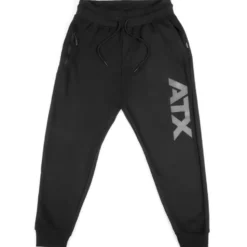Pantalon de survêtement ATX avec poche en zip et porte-serviette - Design noir