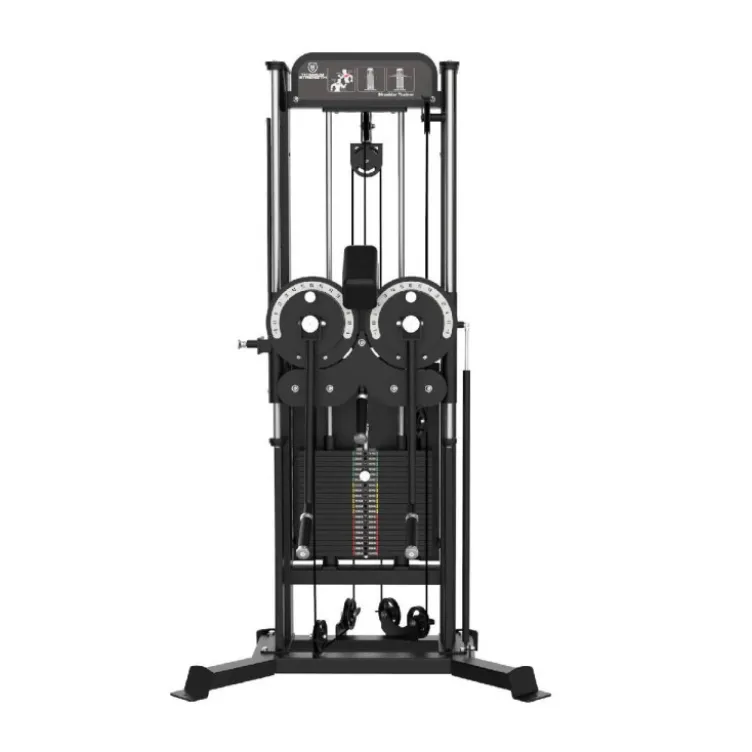 Peck dual shoulder machine PRO à charge guidée pour salles commerciales - Élévations latérales Titanium Strength EL-S28
