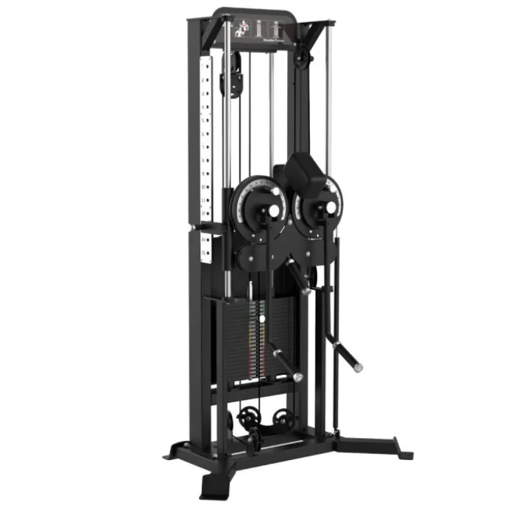Peck dual shoulder machine PRO à charge guidée pour salles commerciales - Élévations latérales Titanium Strength EL-S28