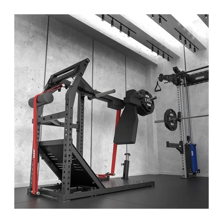 Pendulum squat machine ATX fitness - Appareil à squat à capacité de charge 400 kg pour l'entraînement des jambes