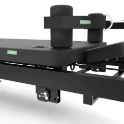 Pilates reformer pliable avec système de double résistance max 75 kg et planche de saut - Plateforme coulissante silencieuse