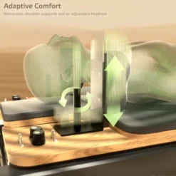 Pilates reformer pliable avec système de résistance à ressorts réglable jusqu'à 79 kg - Appuie-épaules amovibles