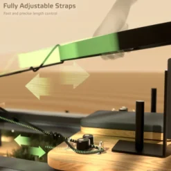 Pilates reformer pliable avec système de résistance à ressorts réglable jusqu'à 79 kg - Appuie-épaules amovibles