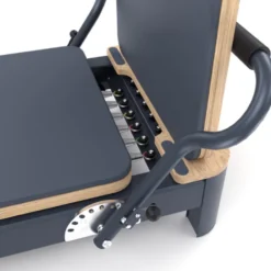 Pilates reformer pliable avec système de résistance à ressorts réglable jusqu'à 79 kg - Appuie-épaules amovibles
