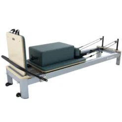 Pilates Reformer professionnel avec résistance à ressorts jusqu'à 79 kg et appui-tête ajustable - Pilates Box incluse