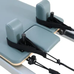 Pilates Reformer professionnel avec résistance à ressorts jusqu'à 79 kg et appui-tête ajustable - Pilates Box incluse