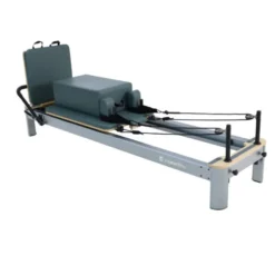 Pilates Reformer professionnel avec résistance à ressorts jusqu'à 79 kg et appui-tête ajustable - Pilates Box incluse