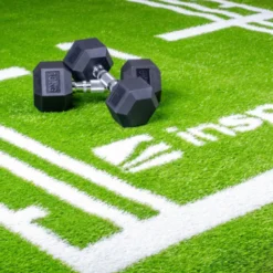 Piste de sprint en gazon synthétique 10,2 x 2 m pour entraînements de crossfit - Dos antidérapant