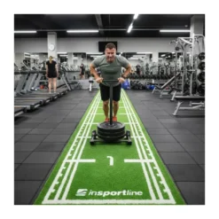 Piste de sprint en gazon synthétique 10,2 x 2 m pour entraînements de crossfit - Dos antidérapant