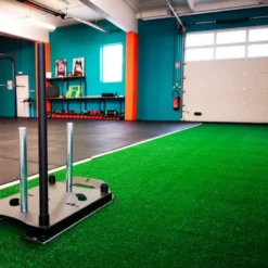 Piste de sprint en rouleau de gazon synthétique 10 x 2 mètres pour musculation