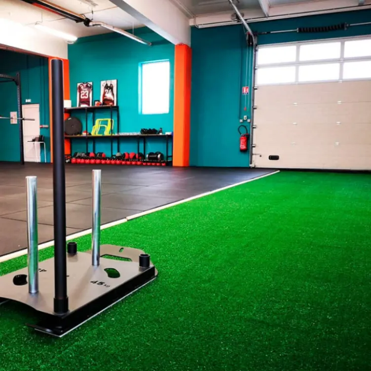 Piste de sprint en rouleau de gazon synthétique 10 x 2 mètres pour musculation