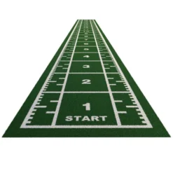 Piste de sprint 20 x 2 mètres en gazon synthétique à poils courts vert - Speed track gradué
