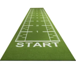 Piste en gazon synthétique vert 12 x 2 mètres avec marquage pour crosstraining et musculation