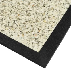 Plaque de protection pour le sol 100 x 100 x 2 cm avec réduction du son et propriétés d'amortissement des chocs en finition IQ