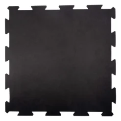 Plaque de sol puzzle en caoutchouc 50 x 50 x 1,5 cm pour salle de musculation et home-gym