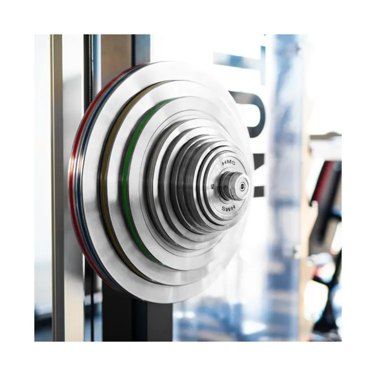 Plaques de poids 50mm de précision 0,25 à 25 kg en acier chromé pour salles de sport professionnelles - Écart de poids faible