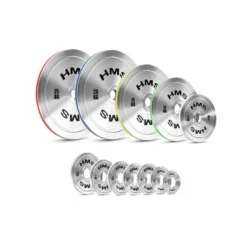 Plaques de poids 50mm de précision 0,25 à 25 kg en acier chromé pour salles de sport professionnelles - Écart de poids faible