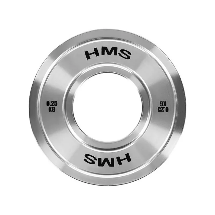 Plaques de poids 50mm de précision 0,25 à 25 kg en acier chromé pour salles de sport professionnelles - Écart de poids faible