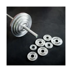 Plaques de poids 50mm de précision 0,25 à 25 kg en acier chromé pour salles de sport professionnelles - Écart de poids faible