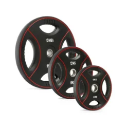 Plaques de poids 30 mm en polyuréthane 4 poignées - 1,25 kg à 25 kg