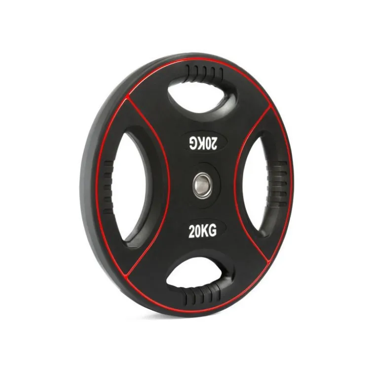 Plaques de poids 30 mm en polyuréthane 4 poignées - 1,25 kg à 25 kg