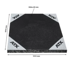 Plaques de protection de sol 40 mm d'épaisseur pour pratique d'haltérophilie et soulevé de terre