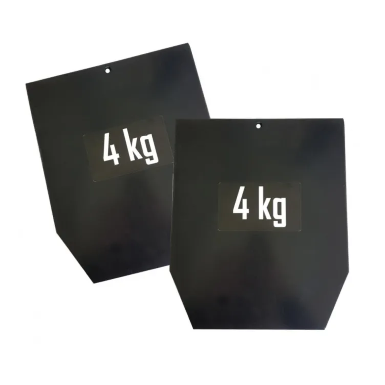 Plaques en acier 4 kg pour gilet lesté de musculation pro
