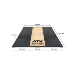 Plateforme ATX de deadlifiting customisable 3x3 mètres de qualité professionnelle