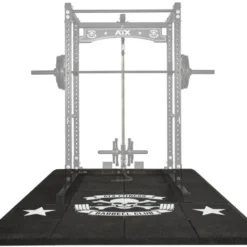 Plateforme ATX de protection pour le sol de haute qualité en caoutchouc recyclés - 3 x 2 m édition Barbell Club