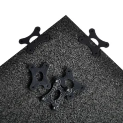 Plateforme ATX de protection pour le sol de haute qualité en caoutchouc recyclés - 3 x 2 m édition Barbell Club