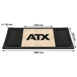 Plateforme de deadlift ATX antidérapante et amortissement des chocs - Capacité jusqu'à 500 kg