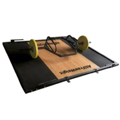 Plateforme de deadlift et haltérophilie professionnelle en bois et caoutchouc