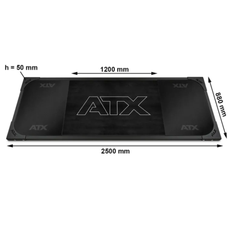 Plateforme de deadlift - Powerlifting avec logo ATX exercices de soulevé de terre