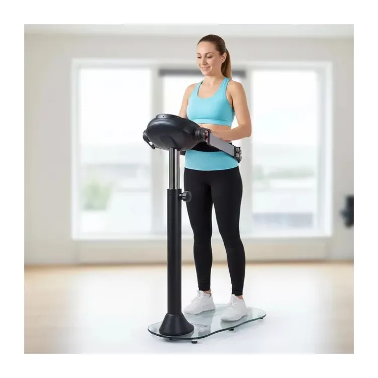 Plateforme de massage par vibrations TrimBelt - Appareil avec 4 ceintures pour brûler des graisses
