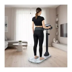 Plateforme de massage par vibrations TrimBelt - Appareil avec 4 ceintures pour brûler des graisses