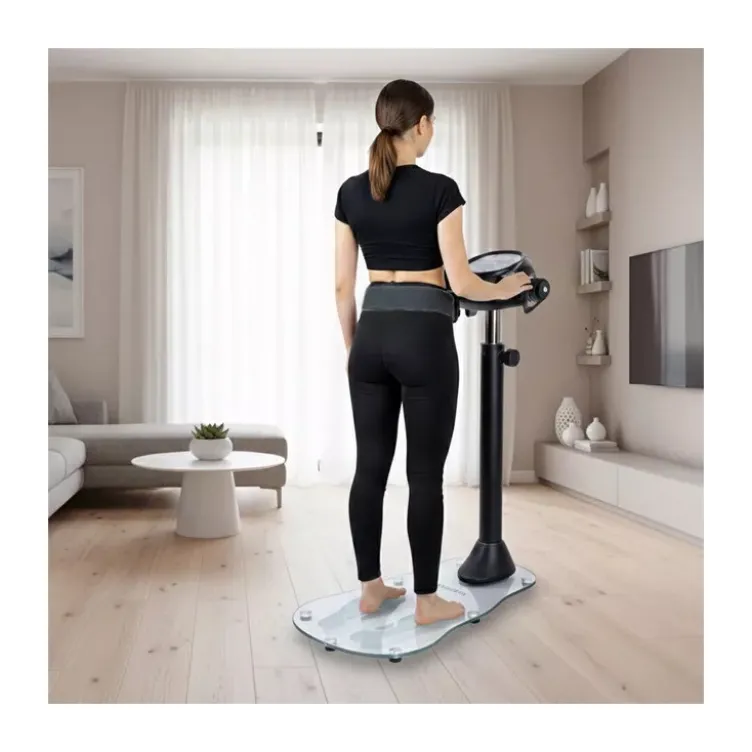 Plateforme de massage par vibrations TrimBelt - Appareil avec 4 ceintures pour brûler des graisses