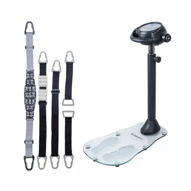 Plateforme de massage par vibrations TrimBelt - Appareil avec 4 ceintures pour brûler des graisses