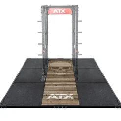 Plateforme d'haltérophilie professionnelle ATX Barbell Club 3x3 mètres