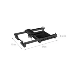 Plateforme hip thrust polyvalente de qualité professionnelle avec supports pour bandes de résistances - 200 kg max