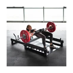 Plateforme hip thrust polyvalente de qualité professionnelle avec supports pour bandes de résistances - 200 kg max