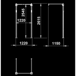 Plateforme rig de cross-training professionnelle murale ATX disponible de 1 à 5 modules - WALL RIG 700 BASIC