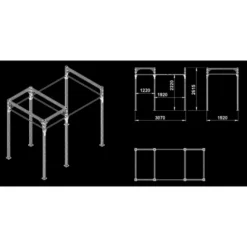 Plateforme rigs de crosstraining de qualité professionnelle disponible de 2 à 5 modules - Functional Rig 700 SECTOR